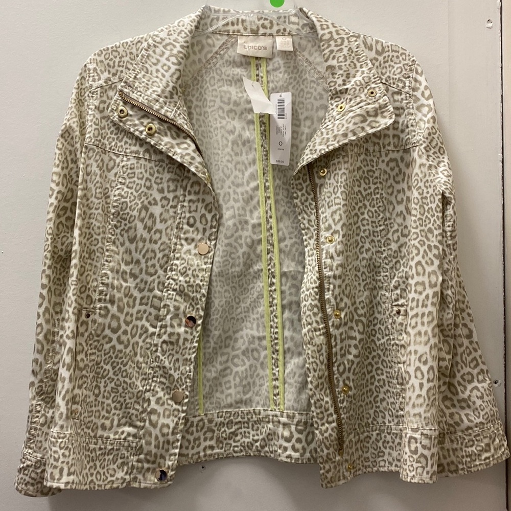 Chico’s Animal Print Jacket